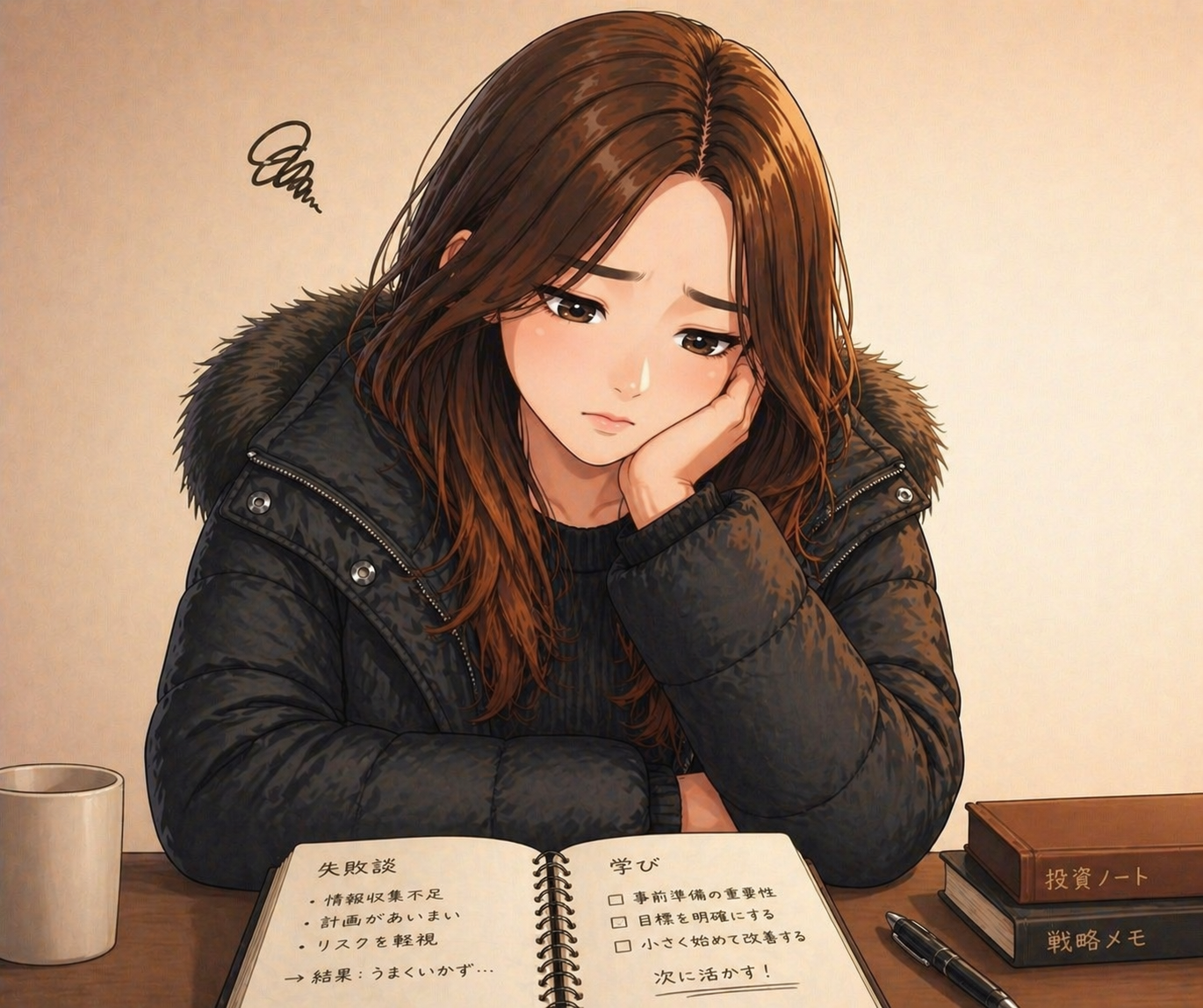 これまでの投資を振り返りながら考えを整理するコムギ